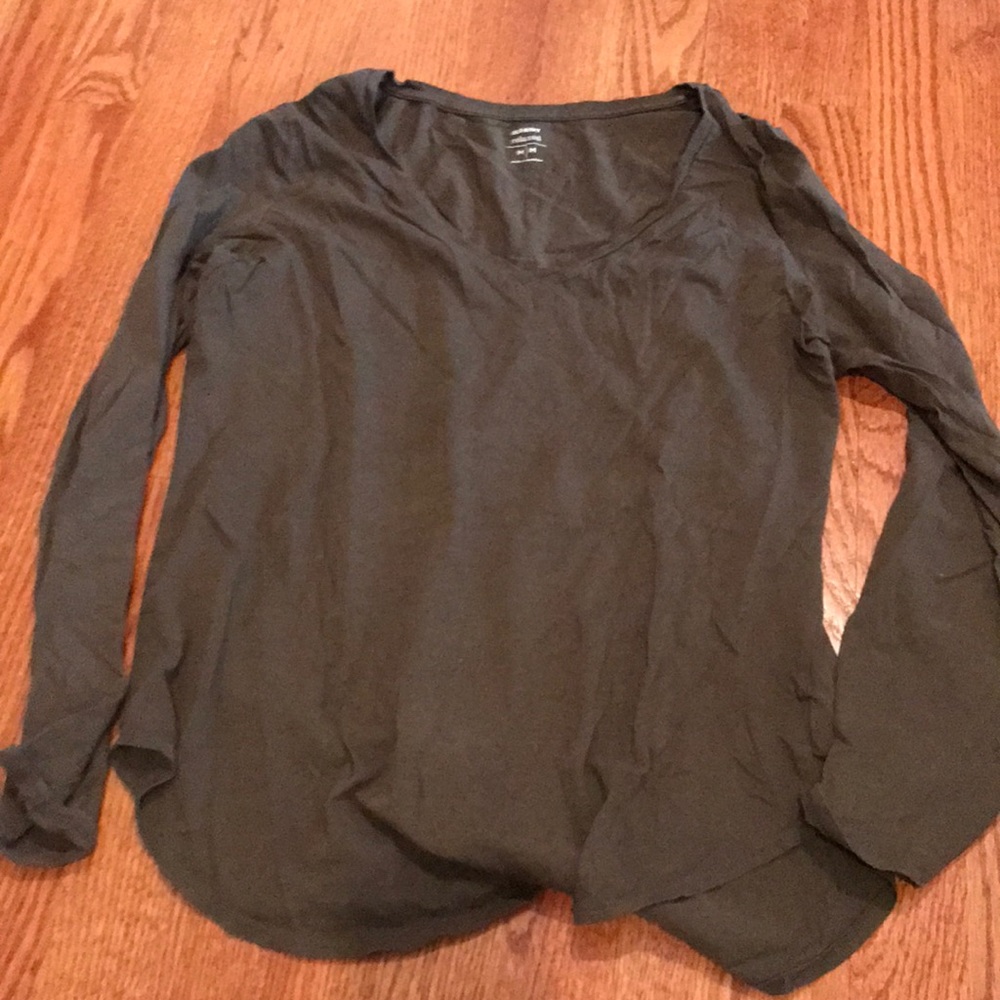 Dark green maternity shirt